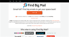 Desktop Screenshot of findbigmail.com